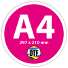 DTF - A4 (297x210mm)